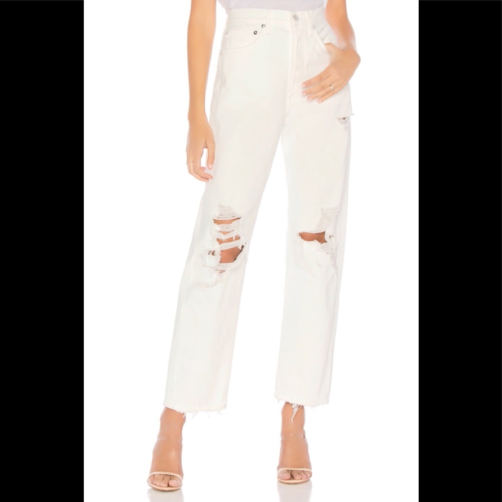 AGOLDE 90s Fit in White Out
